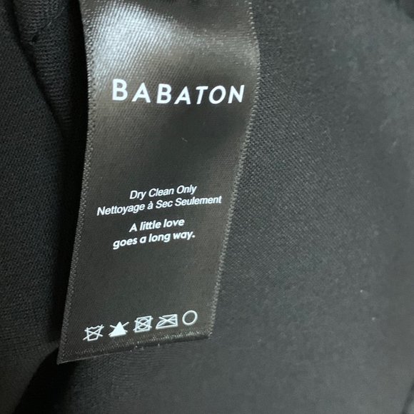 Aritzia BABATON Masu‎ Black Midi Plunging Neckline Dress - Picture 10 of 12